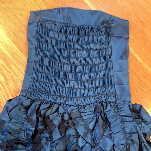 STELLA M’LIA~DarkBLU STRAPLESS TAFFETA PARTY DRESS - Picture 12 of 16